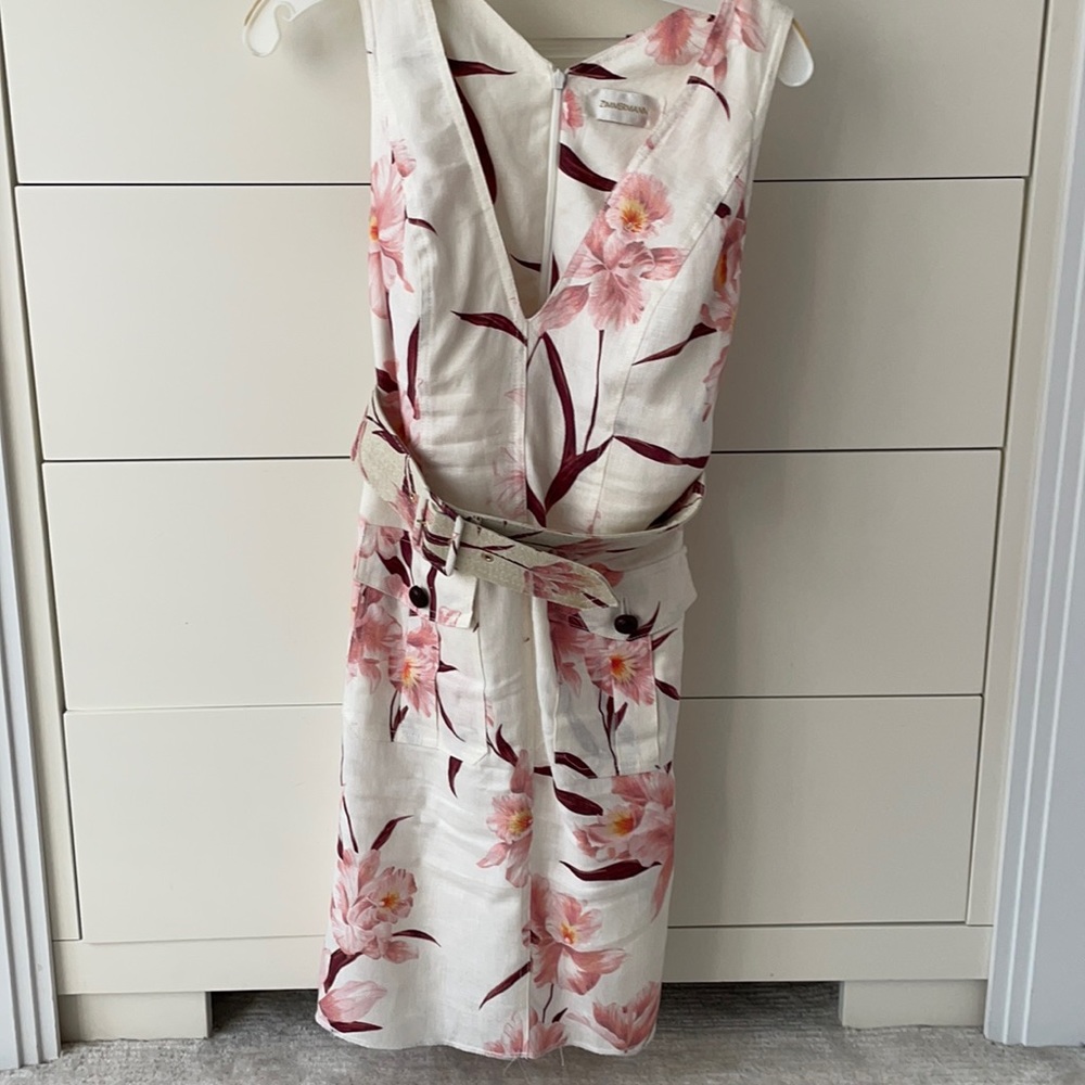 Zimmerman floral dress with belt - Picture 2 of 4